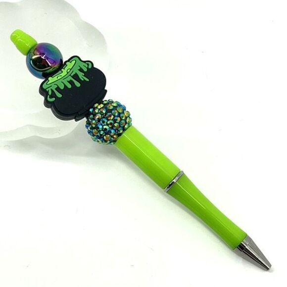 Witches cauldron witch Halloween witchcraft Wicca Wiccan handmade pen NEW beads - Picture 1 of 6